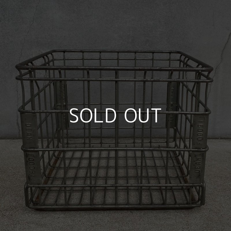 画像4: VINTAGE ANTIQUE ヴィンテージ アンティーク バスケット カゴ / アメリカ インダストリアル ガレージ キャンプ ワイヤー フード 運搬用 鉄 収納 什器 USA 