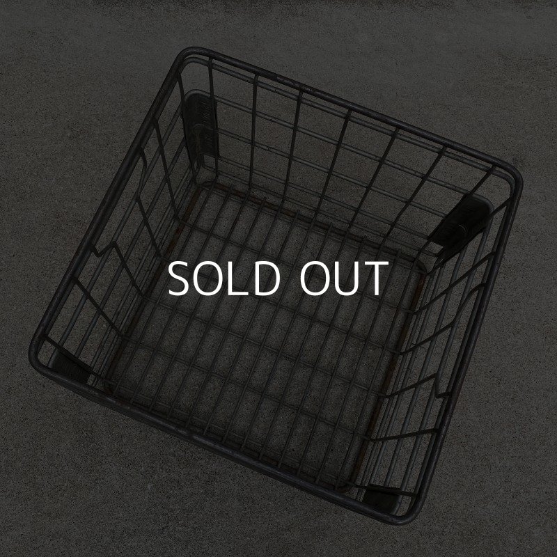 画像6: VINTAGE ANTIQUE ヴィンテージ アンティーク バスケット カゴ / アメリカ インダストリアル ガレージ キャンプ ワイヤー フード 運搬用 鉄 収納 什器 USA 