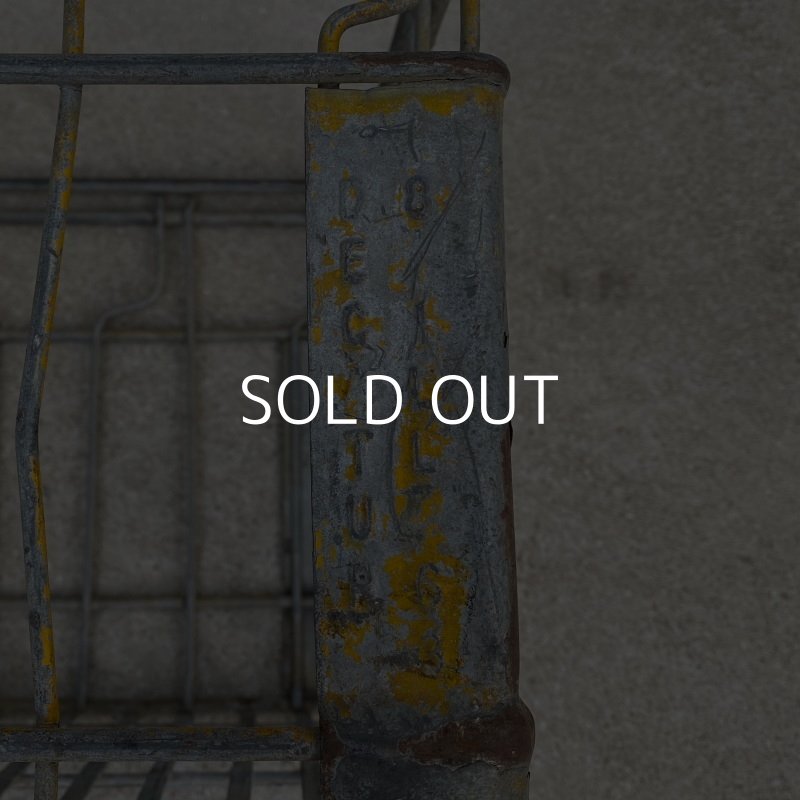 画像9: VINTAGE ANTIQUE ヴィンテージ アンティーク バスケット カゴ / アメリカ インダストリアル ガレージ キャンプ ワイヤー 運搬用 鉄 収納 什器 USA