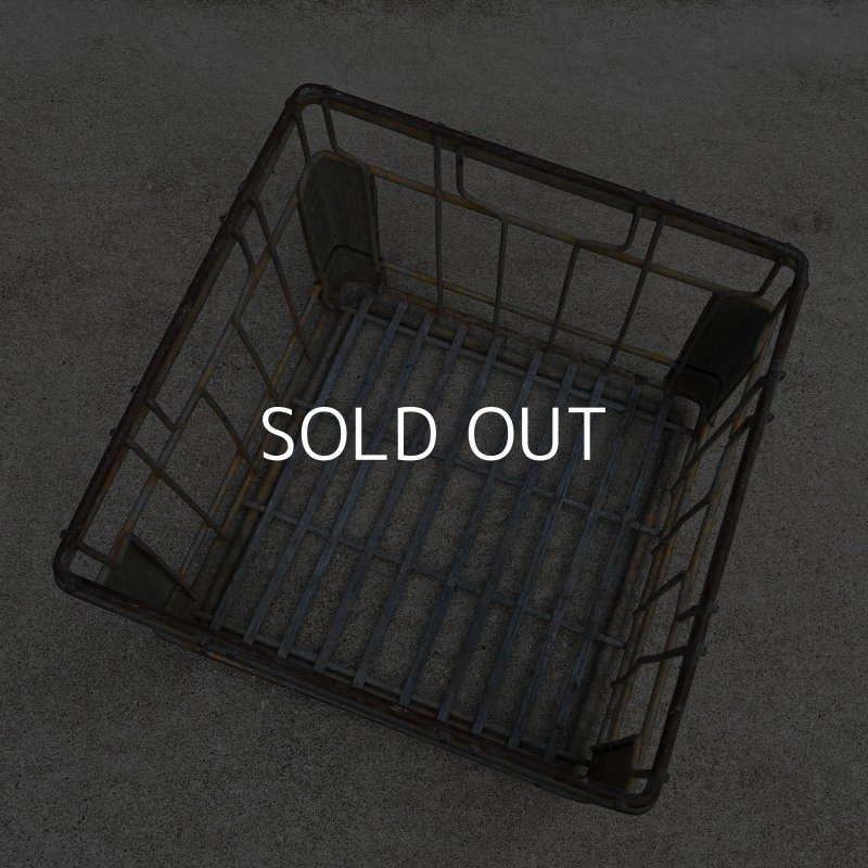 画像6: VINTAGE ANTIQUE ヴィンテージ アンティーク バスケット カゴ / アメリカ インダストリアル ガレージ キャンプ ワイヤー 運搬用 鉄 収納 什器 USA