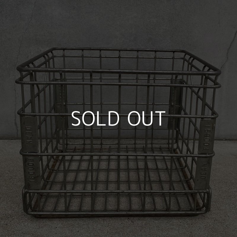 画像5: VINTAGE ANTIQUE ヴィンテージ アンティーク バスケット カゴ / アメリカ インダストリアル ガレージ キャンプ ワイヤー フード 運搬用 鉄 収納 什器 USA 