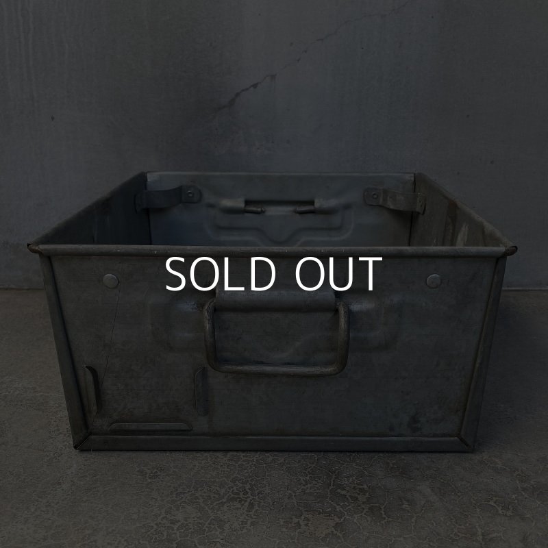 画像3: VINTAGE ANTIQUE TOOLBOX PARTSBOX ヴィンテージ アンティーク ツールボックス パーツボックス / インダストリアル  ガレージ 鉄 工具入れ 工具箱 収納