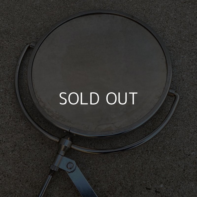 画像4: VINTAGE ANTIQUE SHAVING MIRROR SCISSOR ARM ヴィンテージ アンティーク シェービングミラー シザーアーム 鏡 壁付けミラー / 壁掛け ディスプレイ JAPAN