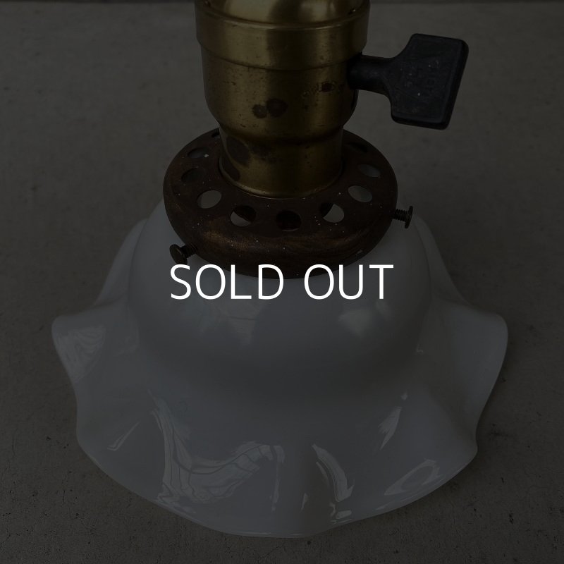 画像5: VINTAGE ANTIQUE LAMP LIGHT WALL LAMP ヴィンテージ アンティーク ライト ウォールランプ ブラケットランプ 照明 アメリカ / 壁付けランプ ミルクガラスシェード 店舗什器 USA (1)