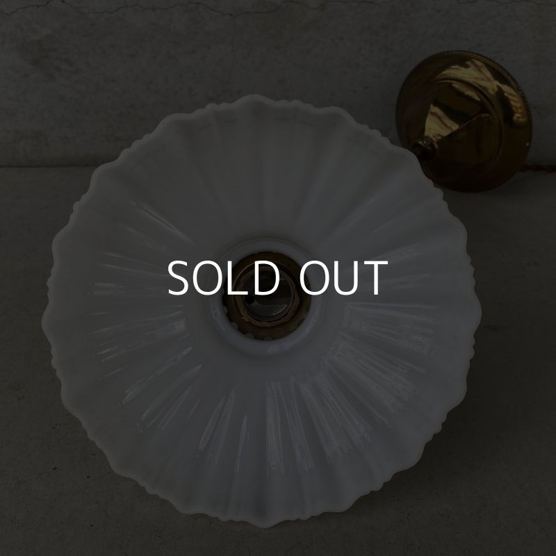 画像3: VINTAGE ANTIQUE LAMP LIGHT WALL LAMP ヴィンテージ アンティーク ライト ウォールランプ ブラケットランプ 照明 アメリカ / 壁付けランプ ミルクガラスシェード 店舗什器 USA (2)