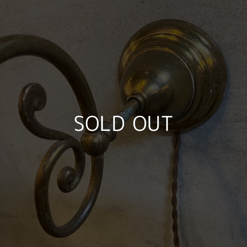 画像6: VINTAGE ANTIQUE LAMP LIGHT WALL LAMP ヴィンテージ アンティーク ライト ウォールランプ ブラケットランプ 照明 アメリカ / 壁付けランプ ミルクガラスシェード 店舗什器 USA (1)