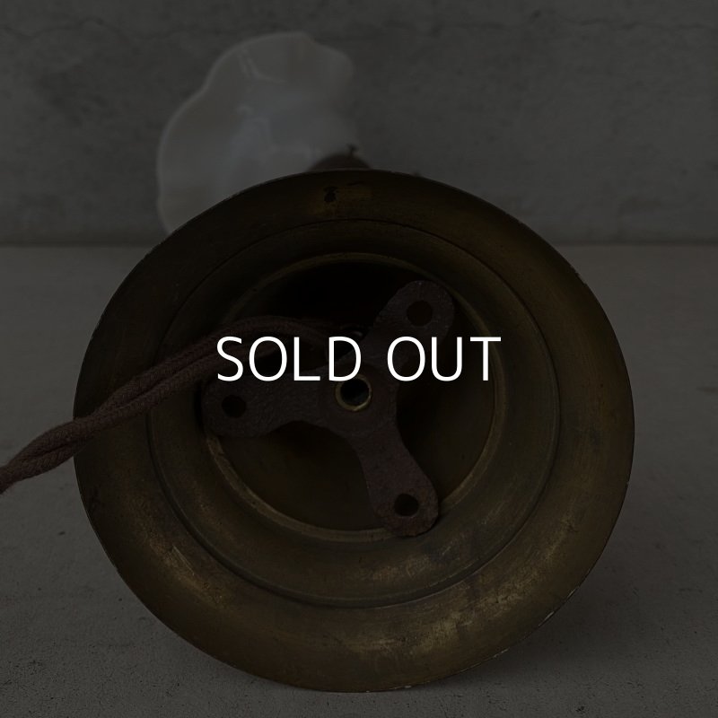 画像8: VINTAGE ANTIQUE LAMP LIGHT WALL LAMP ヴィンテージ アンティーク ライト ウォールランプ ブラケットランプ 照明 アメリカ / 壁付けランプ ミルクガラスシェード 店舗什器 USA (1)