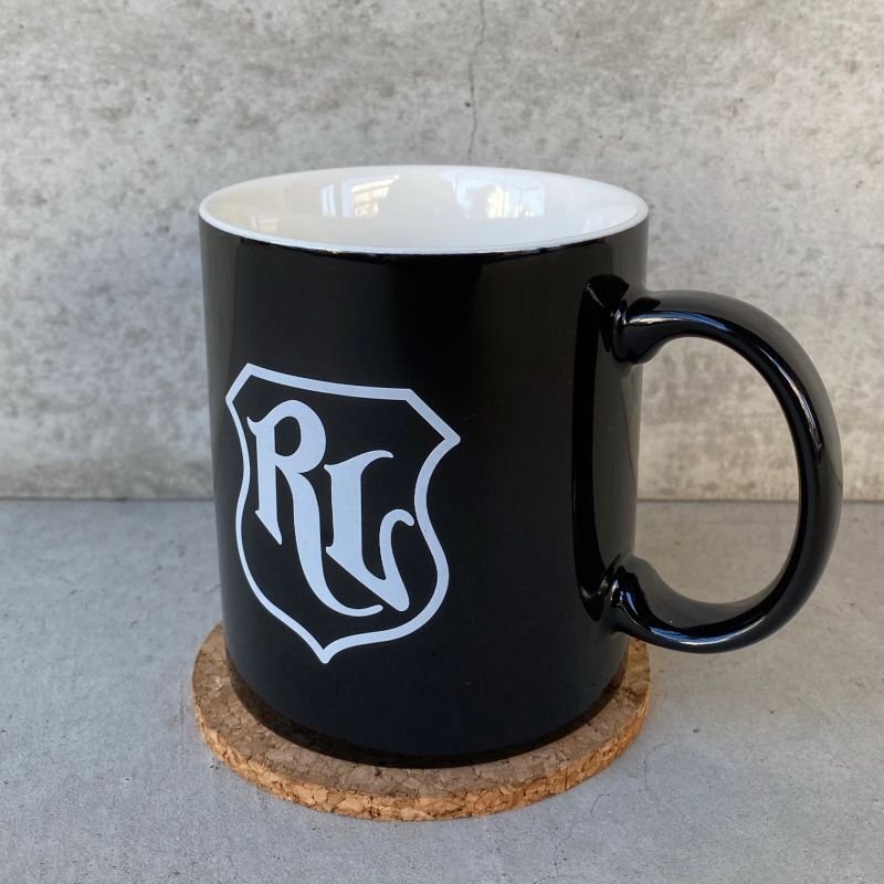 画像1: RUST LEATHER MUG ラストレザー オリジナル マグカップ 食器 黒色