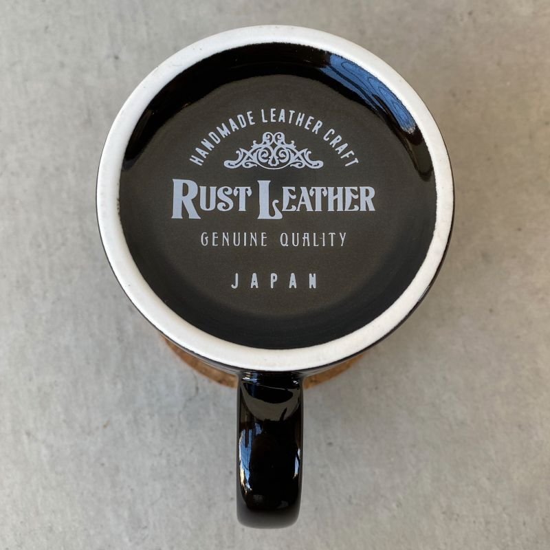 画像5: RUST LEATHER MUG ラストレザー オリジナル マグカップ 食器 黒色