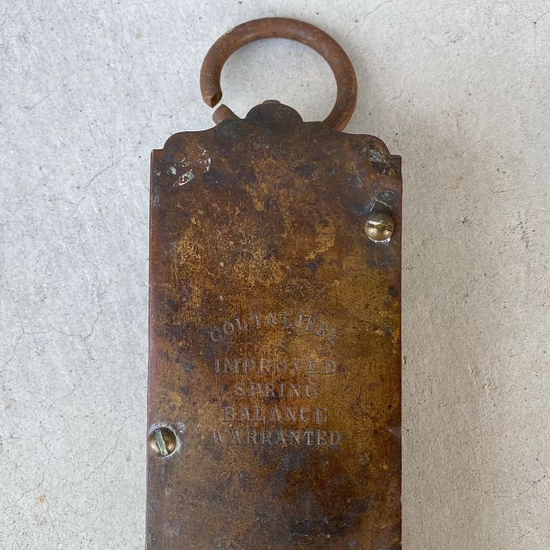 画像4: VINTAGE ANTIQUE COLT&LIBBY SPRING SCALE ヴィンテージ アンティーク スケール アメリカ / インダストリアル 量り 吊り下げ 秤 USA