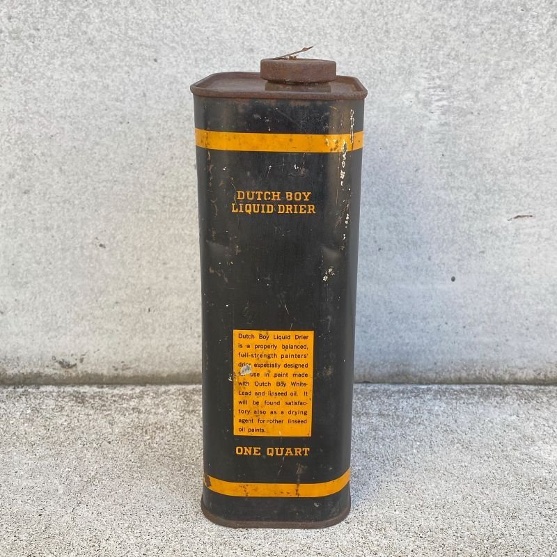 画像4: VINTAGE ANTIQUE DUTCH BOY ヴィンテージ アンティーク ダッチボーイ TIN缶 オイル缶  / コレクタブル アドバタイジング オブジェ ディスプレイ 企業物 アメリカ (3)