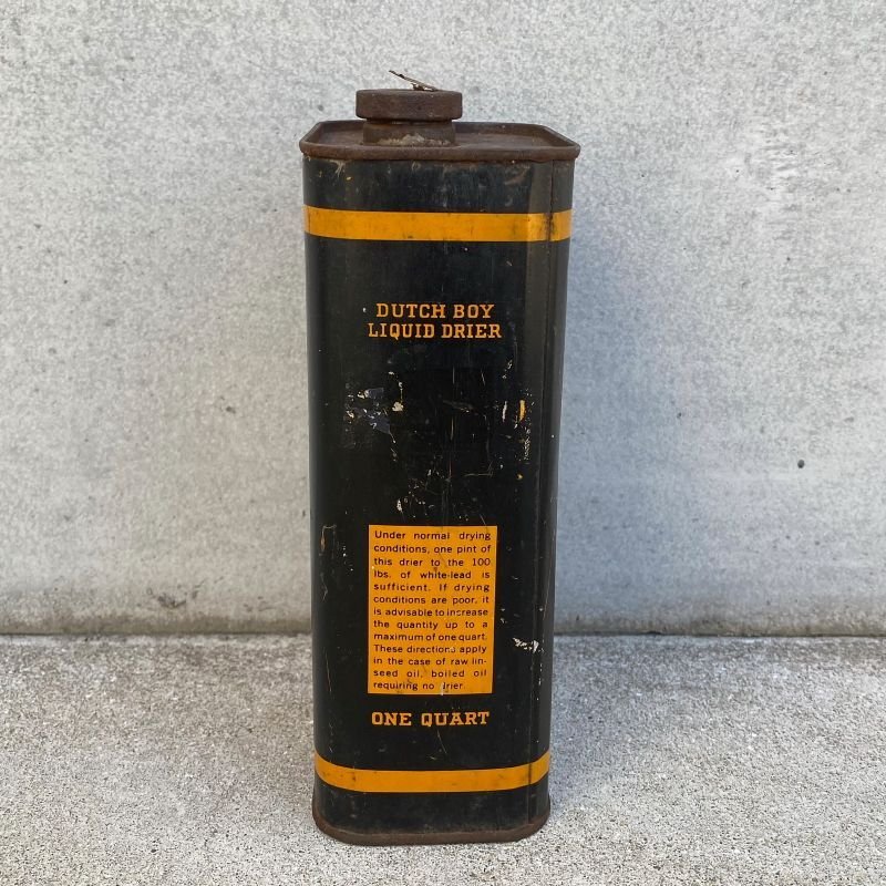 画像3: VINTAGE ANTIQUE DUTCH BOY ヴィンテージ アンティーク ダッチボーイ TIN缶 オイル缶  / コレクタブル アドバタイジング オブジェ ディスプレイ 企業物 アメリカ (3)