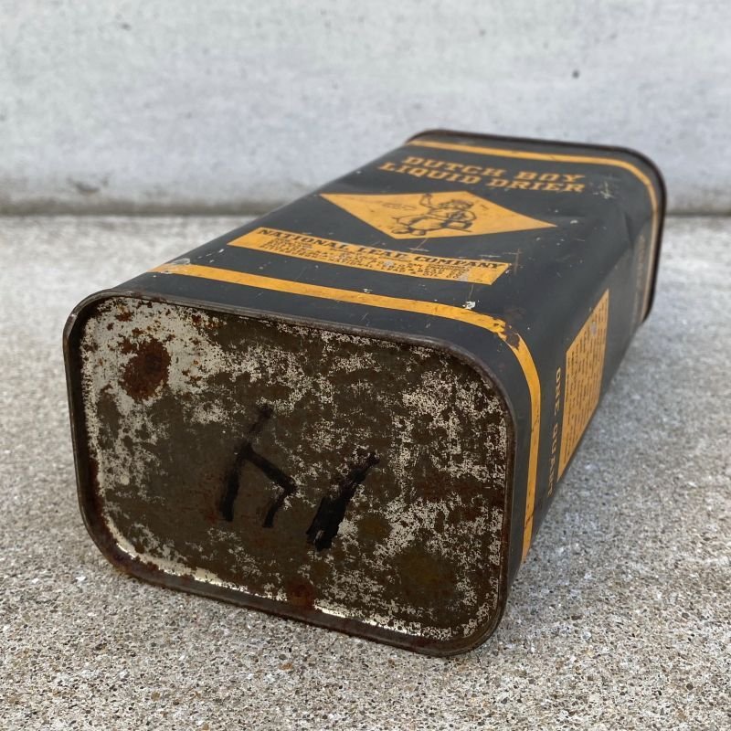 画像6: VINTAGE ANTIQUE DUTCH BOY ヴィンテージ アンティーク ダッチボーイ TIN缶 オイル缶  / コレクタブル アドバタイジング オブジェ ディスプレイ 企業物 アメリカ (3)