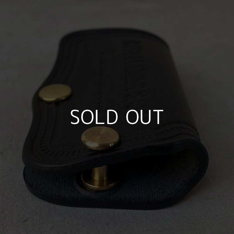 画像4: RUST LEATHER ORIGINAL KEYCASE ラストレザー オリジナル キーケース サドルレザー レザー 革 革小物 ブラック 黒色 