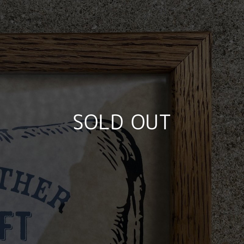 画像5: RUST LEATHER ラストレザー オリジナル フレーム 額装 壁掛け ディスプレイ インテリア 木製 牛