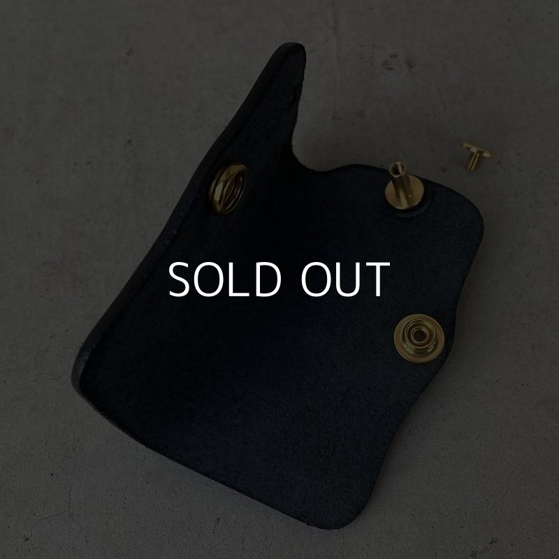 画像6: RUST LEATHER ORIGINAL KEYCASE ラストレザー オリジナル キーケース サドルレザー レザー 革 革小物 ブラック 黒色 