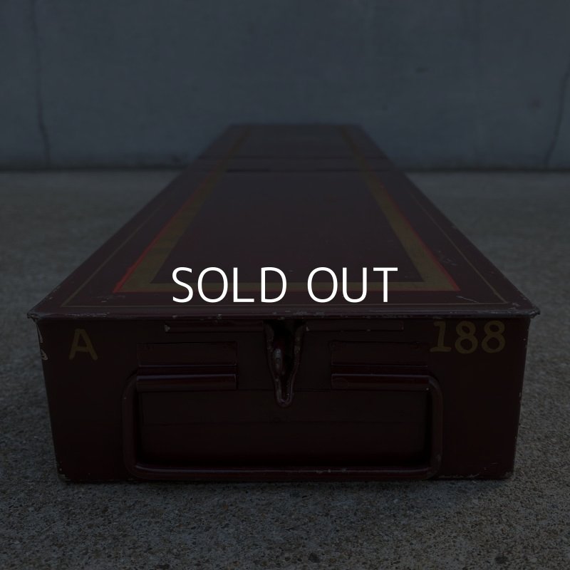 画像3: VINTAGE ANTIQUE SAFETYBOX ヴィンテージ アンティーク セイフティボックス アメリカ / インテリア ディスプレイ ボルドー ケース 貸金庫 収納 小物入れ 箱 店舗什器 USA (1)