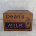 画像4: VINTAGE ANTIQUE DEAN MILK CO. BOX ヴィンテージ アンティーク ボックス 箱 アメリカ / ディスプレイ インテリア 店舗什器 企業物 運搬用 USA