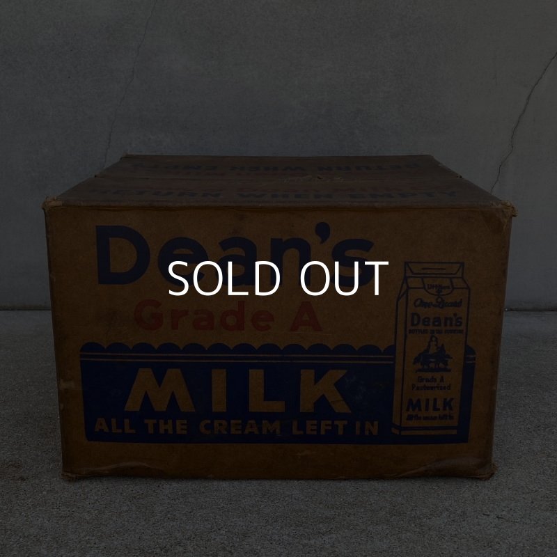 画像4: VINTAGE ANTIQUE DEAN MILK CO. BOX ヴィンテージ アンティーク ボックス 箱 アメリカ / ディスプレイ インテリア 店舗什器 企業物 運搬用 USA