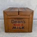 画像3: VINTAGE ANTIQUE DEAN MILK CO. BOX ヴィンテージ アンティーク ボックス 箱 アメリカ / ディスプレイ インテリア 店舗什器 企業物 運搬用 USA