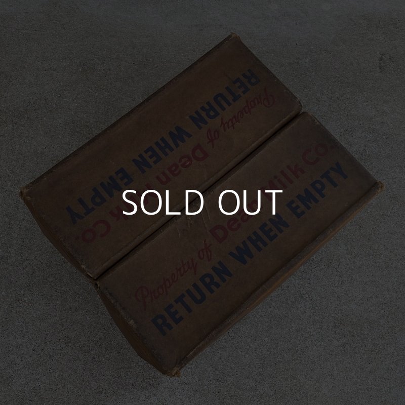 画像6: VINTAGE ANTIQUE DEAN MILK CO. BOX ヴィンテージ アンティーク ボックス 箱 アメリカ / ディスプレイ インテリア 店舗什器 企業物 運搬用 USA