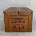画像2: VINTAGE ANTIQUE DEAN MILK CO. BOX ヴィンテージ アンティーク ボックス 箱 アメリカ / ディスプレイ インテリア 店舗什器 企業物 運搬用 USA (2)