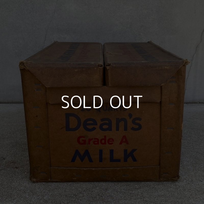 画像2: VINTAGE ANTIQUE DEAN MILK CO. BOX ヴィンテージ アンティーク ボックス 箱 アメリカ / ディスプレイ インテリア 店舗什器 企業物 運搬用 USA