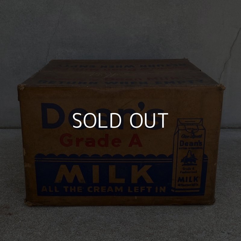 画像5: VINTAGE ANTIQUE DEAN MILK CO. BOX ヴィンテージ アンティーク ボックス 箱 アメリカ / ディスプレイ インテリア 店舗什器 企業物 運搬用 USA
