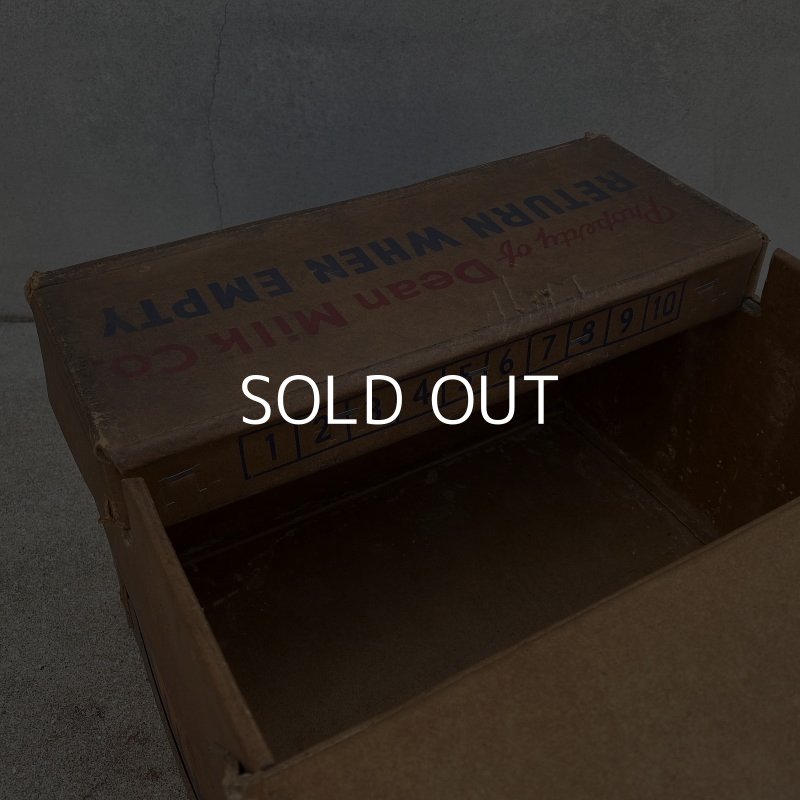 画像9: VINTAGE ANTIQUE DEAN MILK CO. BOX ヴィンテージ アンティーク ボックス 箱 アメリカ / ディスプレイ インテリア 店舗什器 企業物 運搬用 USA