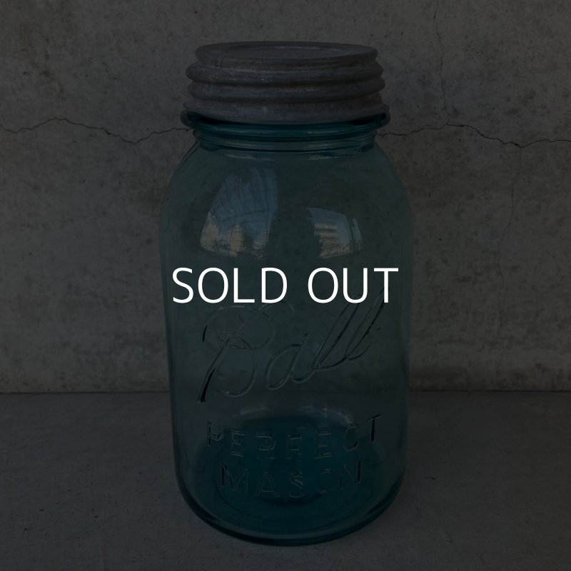 画像1: VINTAGE ANTIQUE BALL MASON JAR ヴィンテージ アンティーク ボール メイソンジャー ガラス瓶 アメリカ / 小物入れ 店舗什器 (4)