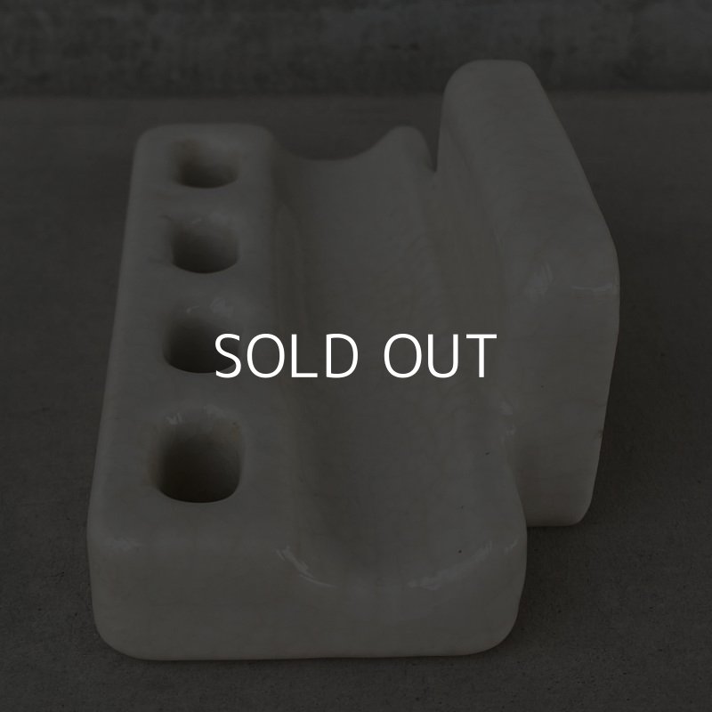 画像5: VINTAGE ANTIQUE TOOTHBRUSH HOLDER ヴィンテージ アンティーク トゥースブラシホルダー 歯ブラシホルダー アメリカ / インテリア 洗面台 雑貨 陶器 USA
