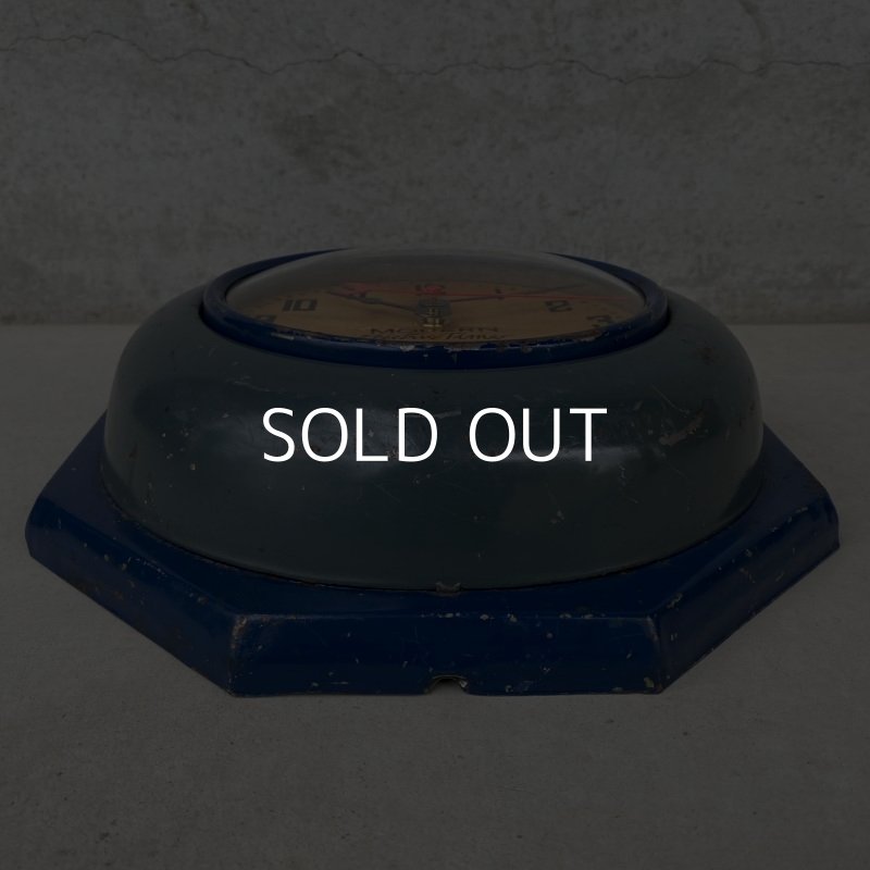 画像3: VINTAGE ANTIQUE MODERN ELECTRIC TIMES WALL CLOCK ヴィンテージ アンティーク ウォールクロック / アメリカ 壁掛け時計 インダストリアル  八角形 USA