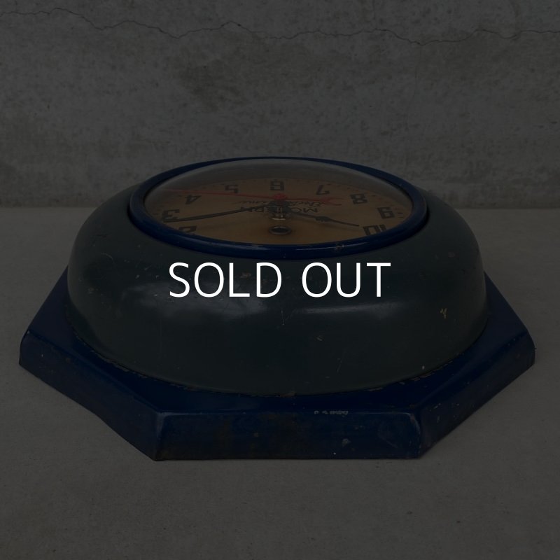 画像4: VINTAGE ANTIQUE MODERN ELECTRIC TIMES WALL CLOCK ヴィンテージ アンティーク ウォールクロック / アメリカ 壁掛け時計 インダストリアル  八角形 USA