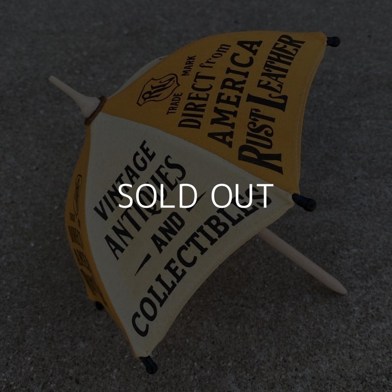 画像4: RUST LEATHER ORIGINAL UMBRELLA ラストレザー オリジナル ミニチュアアンブレラ 傘 コレクタブル アドバタイジングアンブレラ オブジェ 置物