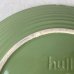画像4: VINTAGE ANTIQUE HULL ヴィンテージ アンティーク ハル ポタリー アボカド グリーン プレート 皿 陶器 / アメリカ  トレー 食器 丸皿 大 緑色 USA (6) (4)