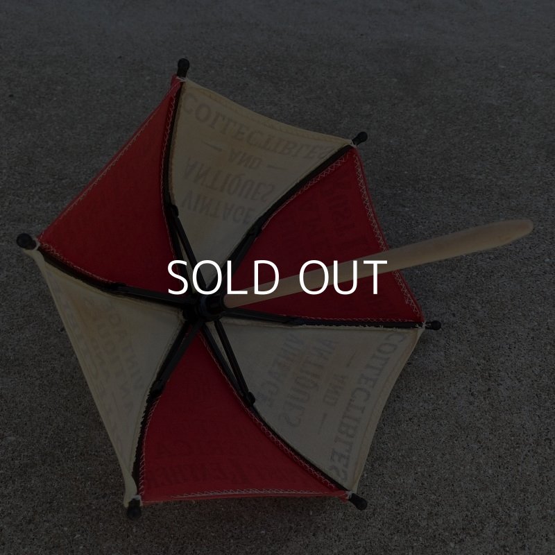 画像7: RUST LEATHER ORIGINAL UMBRELLA ラストレザー オリジナル ミニチュアアンブレラ 傘 コレクタブル アドバタイジングアンブレラ オブジェ 置物 赤色