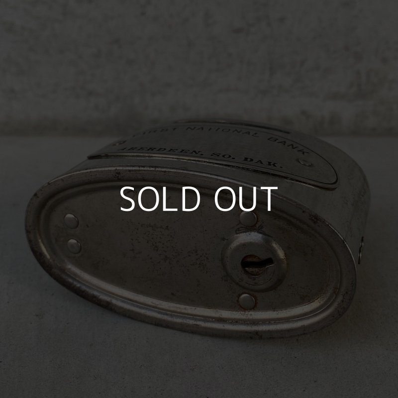 画像7: VINTAGE ANTIQUE FIRST NATIONAL BANK COIN BANK ヴィンテージ アンティーク コインバンク 貯金箱 アメリカ / コレクタブル オブジェ インテリア ノベルティー 銀行 USA