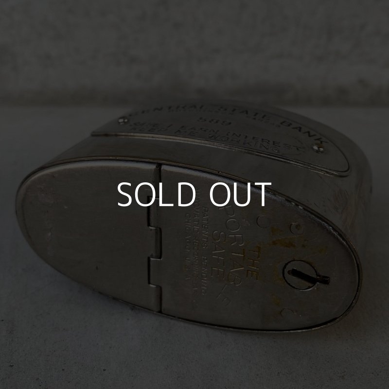 画像7: VINTAGE ANTIQUE CENTRAL STATE BANK COIN BANK ヴィンテージ アンティーク コインバンク 貯金箱 アメリカ / コレクタブル オブジェ インテリア ノベルティー 銀行 USA