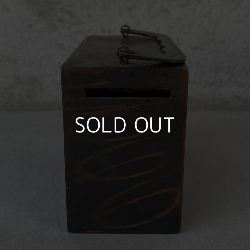 画像5: VINTAGE ANTIQUE W.F.BURNS CO COINBANK JAPANNED ヴィンテージ アンティーク コインバンク ジャパンド ジャパンカラー アメリカ / コレクタブル 貯金箱 オブジェ USA