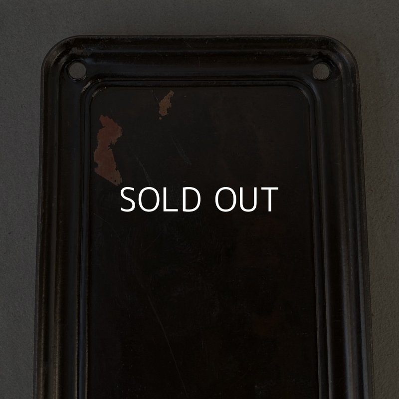 画像5: VINTAGE ANTIQUE DOOR PUSH PLATE FINGER PLATE JAPANNED ヴィンテージ アンティーク ドア 押し板 プッシュプレート フィンガープレート ジャパンド ジャパンカラー アメリカ / ドアパーツ 店舗什器 USA (2)