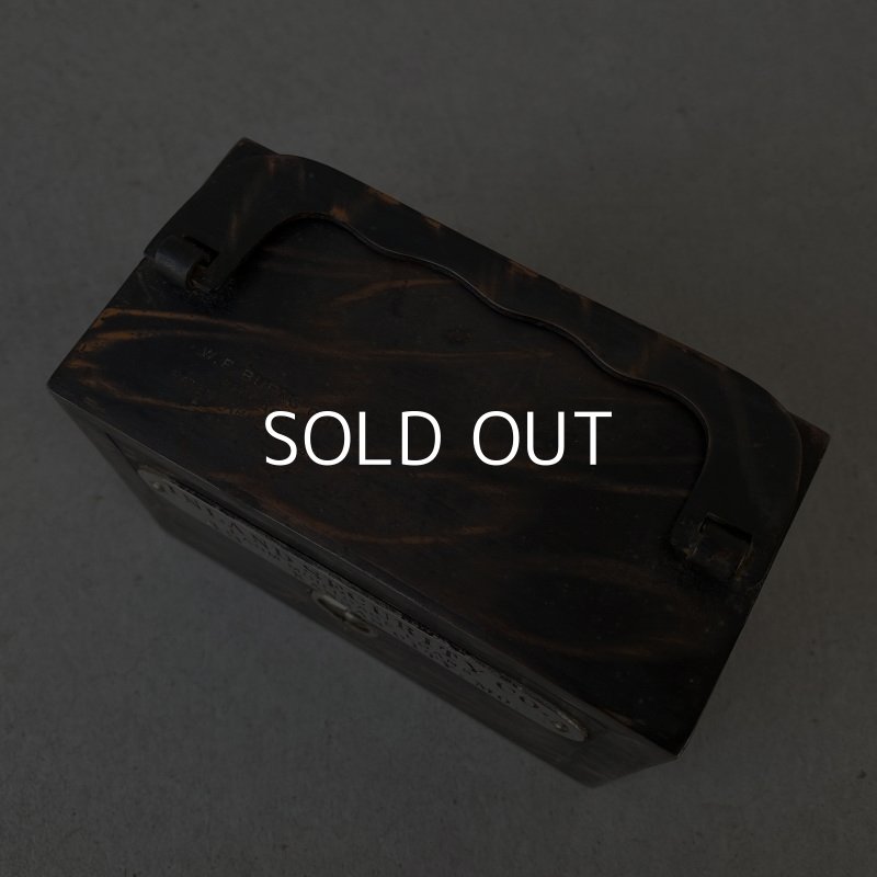 画像6: VINTAGE ANTIQUE W.F.BURNS CO COINBANK JAPANNED ヴィンテージ アンティーク コインバンク ジャパンド ジャパンカラー アメリカ / コレクタブル 貯金箱 オブジェ USA