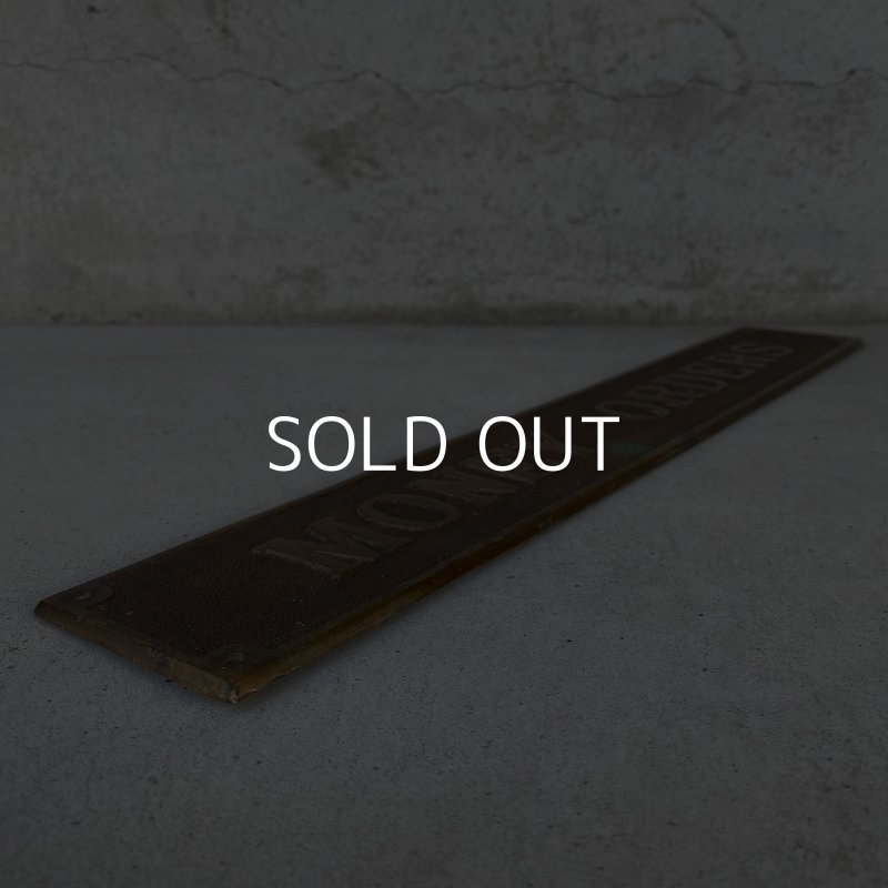 画像3: VINTAGE ANTIQUE MONEY ORDERS PLATE SIGN ヴィンテージ アンティーク プレート 看板  アメリカ / インダストリアル  インテリア レジ 店舗什器 壁掛け USA