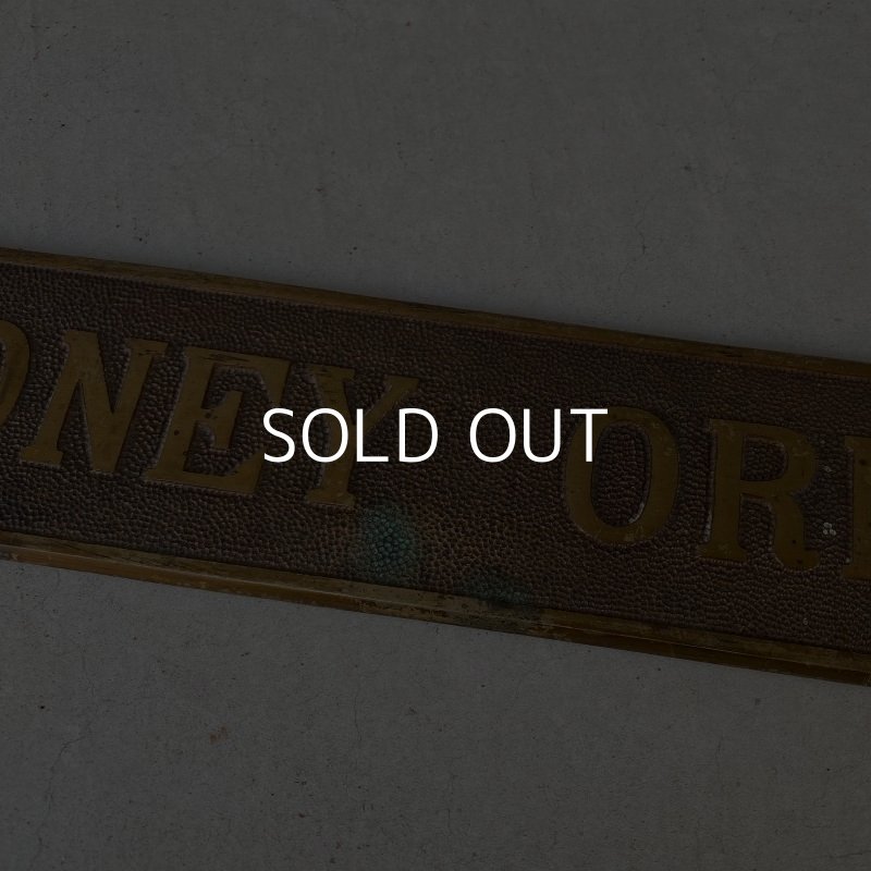 画像5: VINTAGE ANTIQUE MONEY ORDERS PLATE SIGN ヴィンテージ アンティーク プレート 看板  アメリカ / インダストリアル  インテリア レジ 店舗什器 壁掛け USA