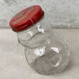 VINTAGE ANTIQUE SAN-RA HOT DOG SAUCE GLASS FIGURAL BOTTLE JAR ヴィンテージ アンティーク サンラホットドッグソース グラス ジャー アメリカ / コレクタブル 瓶 ボトル ガラス オブジェ 調味料入れ USA