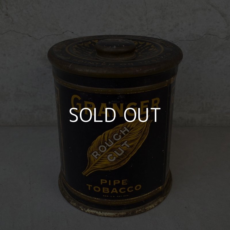 画像1: VINTAGE ANTIQUE LIGGETT&MYERS TOBACCO CO. GRANGER TIN CAN ヴィンテージ アンティーク 煙草 ティン 缶 アメリカ / アドバタイジング たばこ入れ 小物入れ 収納 雑貨 USA 