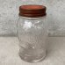 画像2: VINTAGE ANTIQUE SPOTLIGHT GLASS FIGURAL BOTTLE JAR ヴィンテージ アンティーク グラス ジャー アメリカ / コレクタブル 瓶 ボトル ガラス オブジェ アロマ USA (2)