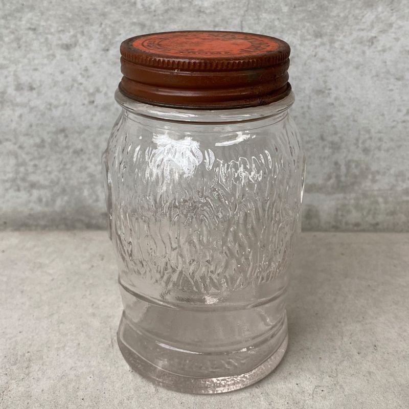 画像2: VINTAGE ANTIQUE SPOTLIGHT GLASS FIGURAL BOTTLE JAR ヴィンテージ アンティーク グラス ジャー アメリカ / コレクタブル 瓶 ボトル ガラス オブジェ アロマ USA