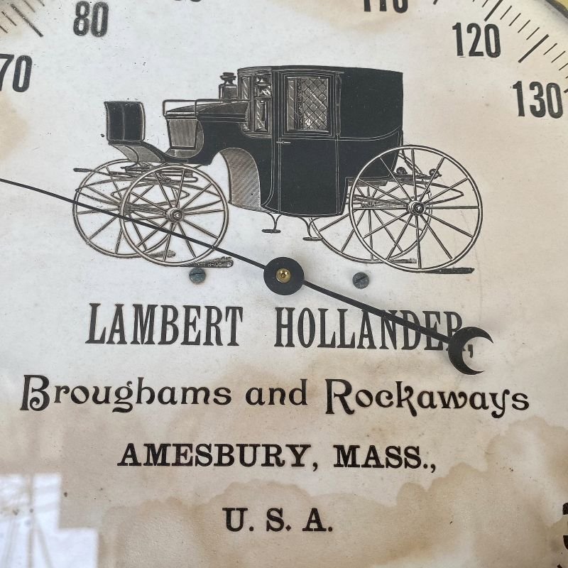 画像7: VINTAGE ANTIQUE AMESBURY THERMOMETER CO. JAPANNED ヴィンテージ アンティーク 温度計 ジャパンド アメリカ / コレクタブル ジャパンカラー オブジェ 店舗什器 USA