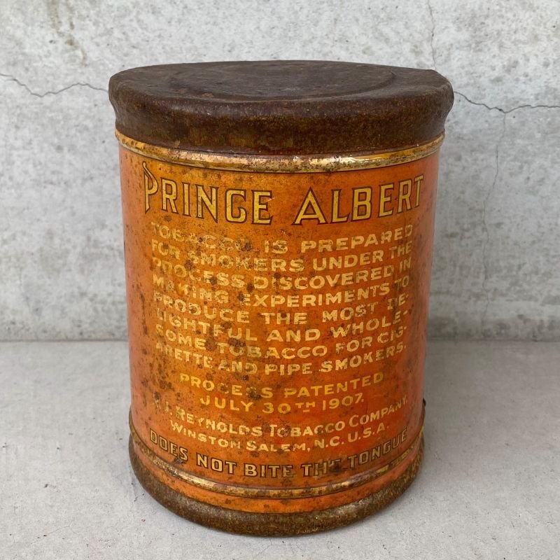 画像2: VINTAGE ANTIQUE PRINCE ALBERT TOBACCO TIN CAN ヴィンテージ アンティーク 煙草 ティン 缶 アメリカ / アドバタイジング たばこ入れ 小物入れ 収納 ノベルティー 雑貨 USA