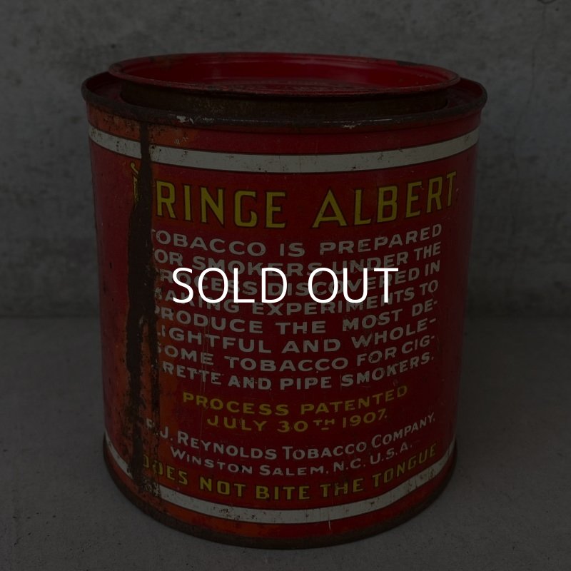 画像2: VINTAGE ANTIQUE PRINCE ALBERT TOBACCO TIN CAN ヴィンテージ アンティーク 煙草 ティン 缶 アメリカ / アドバタイジング たばこ入れ 小物入れ 収納 雑貨 USA (2)